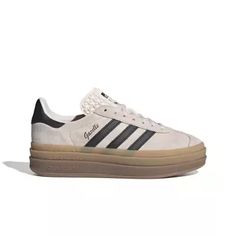 Adidas Shoes Women Outfit, Gazelle Bold Shoes, Adidas Outfit Women, Girls Basketball Shoes, Bold Shoes, Adidas Originals Gazelle, Trendy Shoes Sneakers