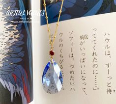 Step into the enchanting world of Ghibli's amazing arts with these exquisite necklaces that encapsulate the magic and whimsy of the beloved animated film. Crafted with meticulous attention to detail, these earrings are a tribute to the captivating tale and its endearing characters. Materials: 14k gold filled, blue crystal, cubic zirconia; hypoallergenic, nickel-free, anti-tarnished HOW DO I TAKE CARE OF MY JEWELRY? With any type of jewelry, even solid gold and solid silver, regular cleaning and upkeep is needed to keep your jewelry at its best condition. Use a soft damp cloth to clean jewelry after every use, and always store jewelry in the jewelry pouch we provided, squeeze air out to keep them from tarnished. For longer jewelry life, please avoid shower in or swim in. Ghibli Jewelry, Valentine Gift For Girlfriend, Blue Crystal Necklace, Anime Jewelry, Howl's Moving Castle, Valentine Gifts For Girlfriend, Christmas Necklace, Gemstone Necklace Pendant, Gift For Girlfriend