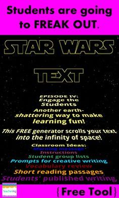 a poster with the words star wars in different colors and font, including an image of a