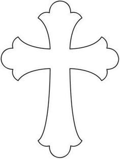 a cross that is in the shape of a heart