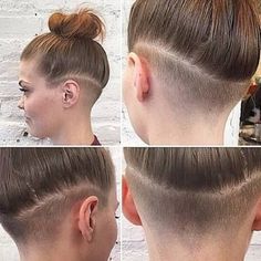 Female Undercut, Tomboy Haircut, Long Hairstyles For Women, Tapered Haircut