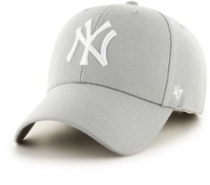 Design Curved brim, adjustable hat Six-panel construction with ventilation eyelets Hook-and-loop back closure Moisture-absorbing sweatband Style and Team Spirit Embroidered team graphics ’47® branding Additional Details One size fits most Officially licensed product Yankees Baseball Cap, Yankees Hat, New York Yankees Logo, Grey Hat, Yankees Baseball, Slouch Hat, Ny Yankees, Athleisure Fashion, Athleisure Wear