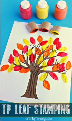 an art project for kids to do with the fall leaves