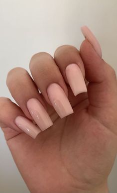 Ongles Beiges, Tapered Square Nails, Blush Nails, Long Acrylic Nails Coffin, Acrylic Nails Coffin Short, Pink Acrylic Nails, Neutral Nails, Square Acrylic Nails, Classy Nails