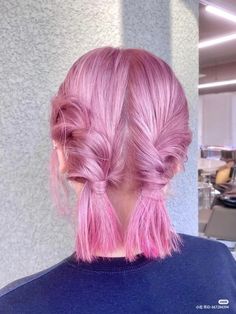 How To Style Pink Hair, Medium Length Pink Hair, Short Pink Hair Aesthetic, Pink Hair Color Ideas For Short Hair, Cool Toned Pink Hair, Dyed Bob Hair, Hair Inspo Color Short, Pink Hair Outfits, Short Colorful Hair