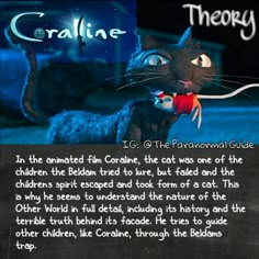 an image of a black cat with caption from the book cranine theory