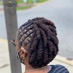 Loc Knots, Hair Like Wool, Natural Hair Salon, Loc Updo, Natural Hair Salons