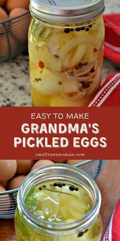 an easy recipe to make grandma's pickled eggs