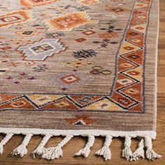 Safavieh Farmhouse FMH-848 Rugs | Rugs Direct Western Rugs, Farmhouse Area Rugs, Taupe Rug, Southwestern Rug, American Decor, Americana Decor, Orange Rug, Natural Fiber Rugs, Rug Direct