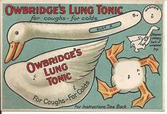 an old advertisement for o 'bridge's lung tonic