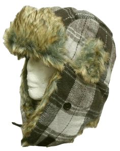 BROWN PLAID TROOPER BOMBER TRAPPER AVIATOR ARCTIC WINTER FAUX FUR CAP HAT. One size fits all/most. With chin snap-lock. Two ears flap can be folded up with the button lock. Faux fur. Great for though winter. Quilted liner inner material. ANY QUESTIONS FEEL FREE TO ASK. FREE SHIPPING WITHIN U.S. AND APO/FPO. PAYPAL ACCEPTED. FEEL FREE TO USE ANY OTHER PAYMENTS BESIDE PAYPAL.   THANKS FOR LOOKING.Buyer is responsible to provide current, complete full and valid address based on USPS domestic format Trapper Hat Pattern Sewing Free, Bear Hat Winter, Rabbit Fur Trapper Hat, Winter Hat Custom, North Face Trapper Hat, Trapper Hat Pattern Sewing, Coyote Trapper Hat, Plaid Trapper Hat, Wonter Hat