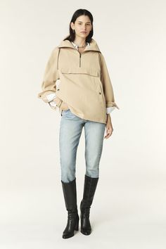 coat MIKE Paris Outfits, Rain Coat, Parka Coat, The Bus, Pump Dress, Denim Jacket Women, Press Studs