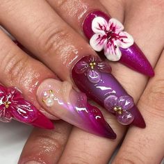 Kathya🎀🇲🇽🌸 | NYC Nail Tech on Instagram: "Orchids🌸  Buy yourself flowers that last 4+ weeks✨ Inspired by @shynebychelle   ✨Link in bio to book (1995nailz:Kathya)   #orchidnails #orchids #nails #nailinspo #gelxnails #nailsofinstagram #fuscia #sculptednails #3dnailart #pearlnails #orchidslovers #nycnailtech #nycnails" Orchids Nails, Orchid Nail Designs, Sculpted Flower Nails, Nail Ideas Art, Orquideas Nails, Sliver Nails, Buy Yourself Flowers, Orchid Nails, Nyc Nails