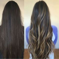 Dark Hair With Lowlights, Surfer Hair, Black Hair Balayage, Beauty Hair Color, Ombre Hair Blonde, Hair Streaks, Dirty Blonde Hair, Hair Color Light Brown