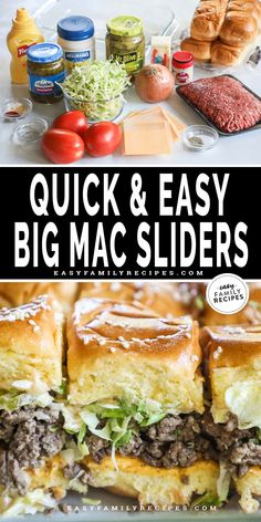 the ultimate guide to making quick and easy big mac sliders