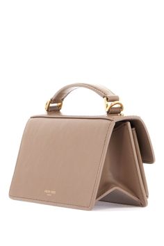 100% Cow Hide Beige Leather Saddle Bag With Top Handle, Evening Crossbody Saddle Bag With Top Carry Handle, Evening Saddle Bag With Top Carry Handle, Evening Top Handle Saddle Bag In Soft Leather, Geometric Structure, The Golden Goose, Shoes Stand, Handbag Women, Golden Goose Shoes