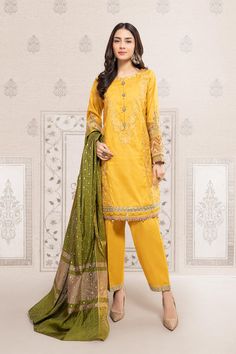 Maria B Yellow DW-EF22-34 Eid Pret 2022 Online Shopping Default Title Maria B Yellow DW-EF22-34 Eid Pret 2022 Online Shopping is Original Ladies Clothing Brand, and provides both Styles shalwar kameez suits and kurtis. Yellow Shantoon Salwar Kameez With Dabka, Yellow Salwar Kameez With Dabka Detailing In Shantoon, Yellow Salwar Kameez With Dabka In Shantoon, Unstitched Long Sleeve Shantoon Suit With Dabka, Long Sleeve Lawn Suit In Yellow With Naqshi Detailing, Fitted Cambric Churidar For Eid, Fitted Lawn Suit With Naqshi For Eid, Yellow Naqshi Lawn Suit For Diwali, Yellow Dabka Churidar For Eid