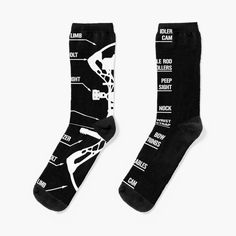 Super soft all-over printed knit socks with extra cushioning in the sole. Suitable for men and women. Anatomy Of Archery Bow Hunting Bowhunting Women Anatomy, Archery Bow, Bowhunting, Bow Hunting, Body Anatomy, Archery, Knit Socks, Socks For Sale, Wrist Strap