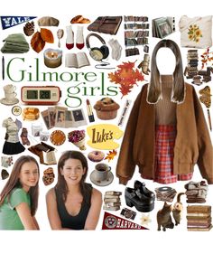 a collage of women's clothing and accessories