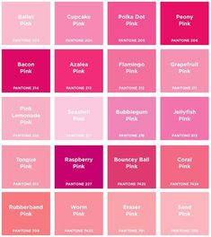 pink shades are the most popular color in the world