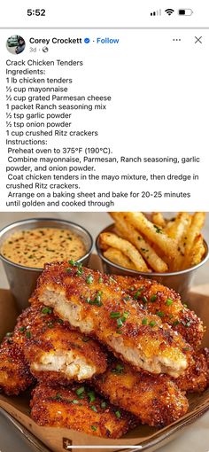 Air Fried Chicken Tenders, Ritz Chicken, Parmesan Ranch, Fried Chicken Tenders, Ranch Seasoning Mix, Chicken Entrees, Air Fried Chicken, Grandmas Recipes, Ritz Crackers