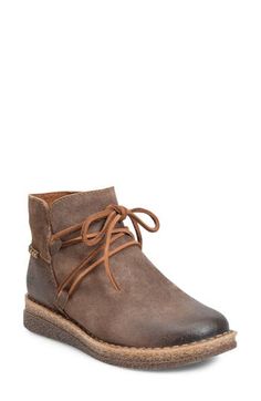 This rugged chukka boot raised on a subtle wedge is outfitted with cushioned support and a flexible sole to keep you totally comfortably. Leather upper/textile lining/rubber sole Imported Chukka Boots Women, Chukka Boot, Chukka Boots, Rubber Sole, Leather Upper, Wedges, Nordstrom, Boots, Leather