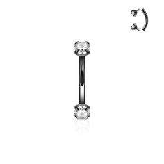 Bar Size: 16 Gauge (1.2 mm) Bar Length: 5/16" (8 mm) Ball Size: 3 mm Material: 316L Surgical Steel Stone Material: CZ Sold by: 1 Piece Piercing Arcade, Daith Ear Piercing, Eyebrow Rings, Snug Piercing, Eyebrow Jewelry, Daith Earrings, Eyebrow Ring, Daith Piercing, Enamel Bracelet