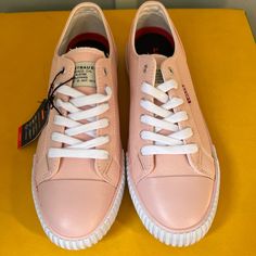 Levi’s Women’s Anika C Shoes. Rose Pink. Size 8. Nwt/Box. Comfort Insole Pink Low-top Sneakers With Rubber Toe Cap, Pink Casual Canvas Shoes With Rubber Sole, Casual Pink Canvas Shoes With Rubber Sole, Pink Lace-up Sneakers With Rubber Toe Cap, Spring Canvas Shoes With Rubber Toe Cap, Spring Sneakers With Rubber Toe Cap, Casual Pink Canvas Shoes With Flat Heel, Casual Pink Flat Heel Canvas Shoes, Pink Closed Toe Sneakers For Spring