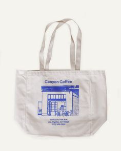 The Echo Park Tote Cafe Branding Design, Coffee Tote Bag, Branded Tote Bags, Funny Tote Bags, Coffee Logo, Ceramic Gifts, Graphic Tote, Echo Park, Coffee Design