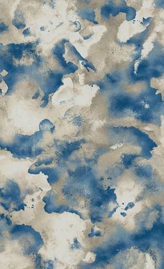 an abstract blue and white background with clouds