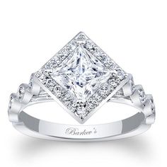 a princess cut diamond engagement ring