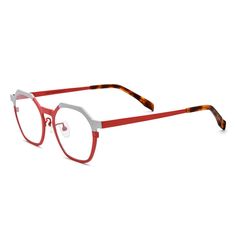 Elevate your eyewear  with our Multicolor Ultra-Light Pure Titanium Adjustable Nose Pad Glasses, a perfect blend of style, comfort, and functionality. These glasses are meticulously crafted from top-quality pure titanium, offering a lightweight yet durable frame that ensures both longevity and exceptional comfort.Weight: 15.6 gFrame Shape: GeometricFrame Color: Red, WhiteFrame Material: TitaniumRim Type: Full RimSpring Hinge: NoAdjustable Nose Pads: YesLens Width: 41 mmBridge Width: 20 mmTemple Modern Rimless Red Sunglasses, Modern Red Rimless Sunglasses, Red Glasses, Glasses Online, Prescription Glasses, Blue Light, For Everyone, Light Blue, Pure Products