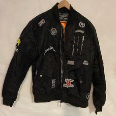 The Authentic Flight Tiger Jackets, Sweet Style, The Jackets Is Used Maybe Wear Once It’s In Very Good Condition, Very Pretty, This Jackets Can Wear With Anything Any Color Perfect For Any Occasion. Genuine Quality Us Flight Jacket, Tiger Jacket, Sweet Style, Flight, Mens Jackets, Jackets & Coats, Man Shop, How To Wear, Black