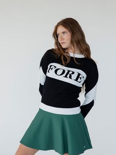 Introducing the "Fore Sweater in Black/White" – the fan-favorite that has taken the golfing world by storm. Now available in a classic Black/White, this sweater is set to redefine your style on and off the course.Slip into this cozy masterpiece and experience the dream-like comfort that has made it a must-have for golf enthusiasts.Elevate your golf wardrobe with this ace in the hole – the "Fore Sweater in Black/White." Because when it comes to fashion on the fairway, Fore All knows how to make y Ethiopia, Trinidad And Tobago, Brunei, Made It, Black Sweaters, Gq, Classic Black, Dress Skirt, Golf