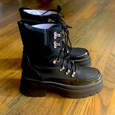 Brand New Black Women, Lace Up, London, Women Shoes, Brand New, Boots, Lace, Women Shopping, Black