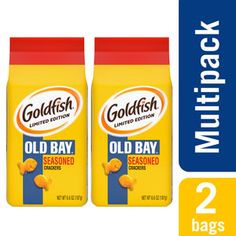 2 bags of goldfish old bay seasoned crackers