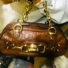 This Beautiful Gucci Vintage Limited Edition Purse Is Hard To Part With. Brown Leather, Beautiful Hardware And Fabric Lined With Gucci Vintage Fabric. Great Condition. No Rips, Tears Or Stains. Only Thing Is That Hardware Has Faded In Color But It Still Is A Collector’s Item. Rare. Vintage Gucci Bag, Gucci Satchel, Ralph Lauren Tote, Gucci Vintage Bag, Gucci Clutch, Gucci Mini, Leather Crossbody Bag Small, Gucci Tote Bag, Gucci Soho Disco