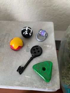 several different types of knobs on top of a table