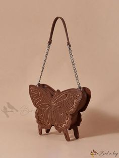 Bird in Bag - Small Novelty Bag with Butterfly Design Chain Clasp Fashion Butterfly, Novelty Bags, Bird In Bag, Butterfly Design, Kids Beachwear, Bag Fashion, Small Bags, Luggage Bags, Shoulder Bag Women