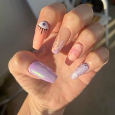 Kawaii pastel goth Halloween nails Pastel Goth Acrylic Nails, Kawaii Goth Nails Acrylic, Pastel Goth Eyeshadow, Pastel Goth Nails, Pastel Goth Tumblr, Pastel Goth Nails Creepy Cute, Kawaii Pastel Goth, Goth Nails, Pastel Goth