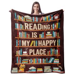 PRICES MAY VARY. 【📖BEST GIFTS】This blanket with nice prints and bright colors is a good gift for book lovers, librarians, bookworms. You can give it to your mom, dad, daughter, son, uncles, aunts, niece, nephew, sisters, brothers, teachers, students, friends and so on if they love reading and literature. 【📖FULL OF WARMTH】This blanket is designed not only to warm your body, but also to make you feel the warmth of family and friendship. It is a warm blanket full of love.Plus, when you wrap it ar Book Club Gifts, Librarian Gifts, Book Reader Gifts, Bookworm Gifts, Bank Bed, Reading Themes, Bookclub Gifts, Couch Decor, Warm Throw Blanket