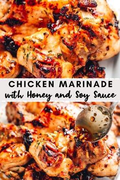 grilled chicken marinade with honey and soy sauce is an easy, healthy meal