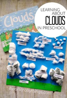 clouds in preschool and homeschool learning about clouds