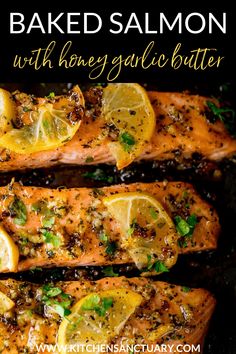 grilled salmon with lemons and herbs