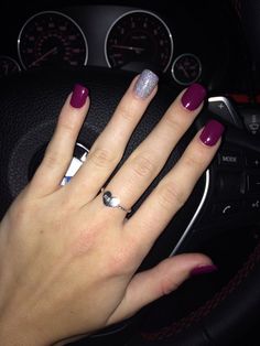 Plum Colour, Unghie Sfumate, Purple Nail, Nails Wedding, Colour Ideas, Sparkle Nails, Ideas Nails, Dip Powder Nails