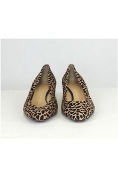 Let your wild side out with these fabulous animal print shoes! The perfect add on to any outfit, these shoes are comfortable and unique. Size 9 (IT 39) Pony hair upper Leather sole & lining Pointed toe Animal print - leopard Some outsole wear Outsole length 10" Heel height 1.5" Leopard Print Closed Toe Heels For Fall, Fall Leopard Print Closed Toe Heels, Leopard Print Synthetic Heels With Round Toe, Leopard Print Round Toe Heels For Fall, Fall Leopard Print Heels With Round Toe, Chic Leopard Print Heels With Medium Width, Chic Medium Width Leopard Print Heels, Casual Leopard Print High Heels, Animal Print Shoes