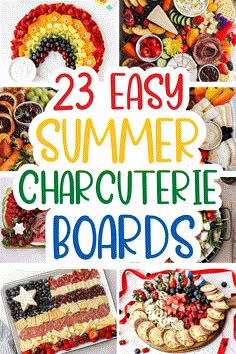 the 25 easy summer charcuterie boards are great for kids to make and eat