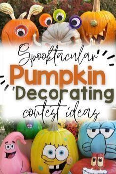 an advertisement for pumpkin decor contest