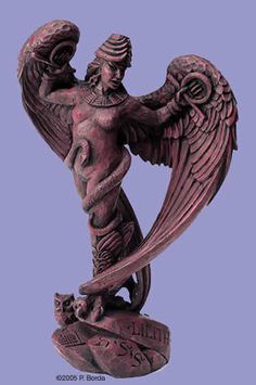 Statue of Lilith Winged Statue, Brighid Goddess, Lilith Statue, Black Lilith, Myth Art, Female Demons, Dark Beauty Photography, Candlestick Chart, Oh My Goddess