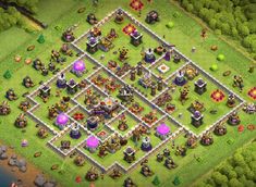 an image of a clash base for the game